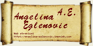 Angelina Eglenović vizit kartica